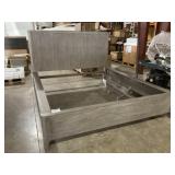 92" x 83" California King Bed Frame-Stonewash Gray