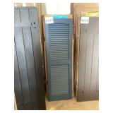 (2) 14.4" x 47" Shutters In Indigo Blue x5 boxes