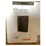 71" H Metal Garage Storage Cabinet In Black