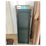 (2) 14.5 x 43" Shutters In Pine Green x3 boxes