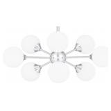 Ashley 9-Bulb Flush Mount in Chrome