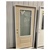 36" RH 3/4 Lite Fiberglass Exterior Door