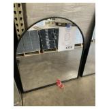 33" x 36" Arch-Top Ayra Mirror w Black Frame