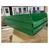 Case of Green Storage Trays for One Money