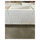 36" Shaker Sink Base Cabinet in White x 4