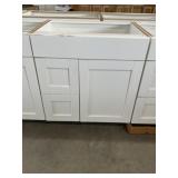 30" Shaker Base Cabinet in White x 2