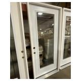 36" x 80" RH Full-View Steel Exterior Door-White