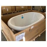 70" x 40" Freestanding Composite Bathtub