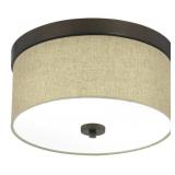 Ashley 2-Bulb Flush Mount in Bronze x 2