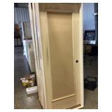 30" x 80" LH Poplar 1-Panel Interior Door