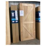 36" x 80" Cedar K-Style Barn Door w/ Hardware