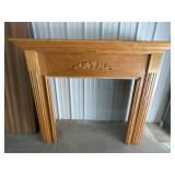 56"W x 49"H Fireplace Frame with Mantel