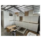 15Pc 30" White Shaker Silvercreek Kitchen Set