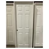 28" x 80" RH 6-Panel MDF Interior Door in White