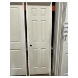 24" x 80" RH 6-Panel MDF Interior Door in Tan