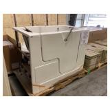 30" x 60" White Acrylic Walk in Shower - RH