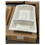22" x 15" Composite One Pc. Composite Shower Niche
