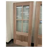 36" x 80" Mahogany 3/4 View Door Slab