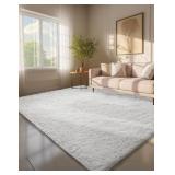 Ophanie 6 x 9 White Area Rug