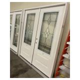 72" x 80" RH Fiberglass 3/4 View French Door