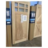 36" x 80" Cedar 1-Panel Barn Door w/ Hardware
