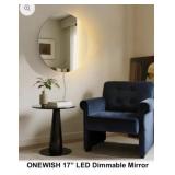 Onewish 17" LED Dimmable Mirror