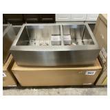 33" x 21" Double Bowl Farmhouse Kitchen Sink