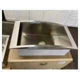 32" Round Top Single Bowl Sink