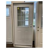 36" x 80" LH Steel HV 9-Lite Exterior Door
