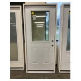 36" x 80" LH Steel High-View Exterior Door