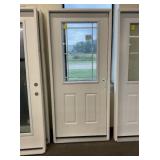 36" x 80" LH Fiberglass HV Deco Exterior Door