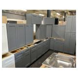 15pc. Silvercreek Platinum Shaker 36" Kitchen Set