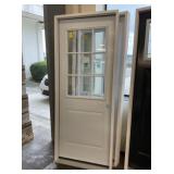 32" x 80" LH Steel HV 9-Lite Exterior Door