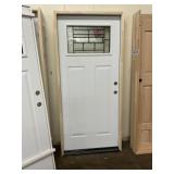 36" x 80" LH Steel Craftsman Style Ext. Door