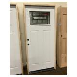 36" x 80" RH Steel Craftsman Style Ext. Door