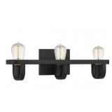 Ashley 3-Bulb Vanity Light in Black x 2