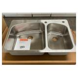 33" Elkay Double Bowl Kitchen Sink