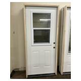 36" x 80" LH Steel 1/2 View 1/2 Vent Ext. Door