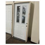 36" x 80" LH Steel Twin-Lite Door W/ Deco Glass