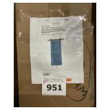 22" x 84" Ocean Blue Bifold Barn Door Kit