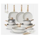 Bazova 24pc Titanium Ceramic Cookware Set