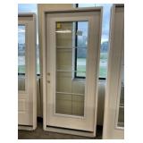36" x 80" RH Fiberglass FV 4-Lite Exterior Door