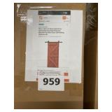 20" x 84" Cherry Red Bifold Barn Door Kit