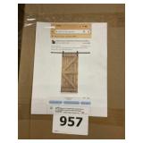 22" x 84" Light Brown Bifold Bard Door Kit