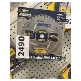 Irwin 7-1/4" 40T Carbide Tipped Saw Blade x 2
