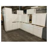 15pc. Silvercreek Aspen White 36" Kitchen Set
