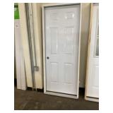 32" x 80" RH Steel 6-Panel Exterior Door