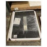 48" x 36" Black Center Drain Shower Base