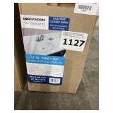 37" Solid White Cultured Marble Vanity Top