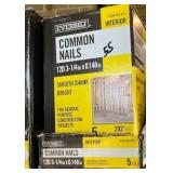 Everbilt 12D 3-1/4" Smooth Shank Nails x 4 Boxes